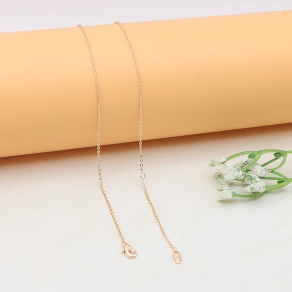 Elegant Rose Gold Necklace with Clear Crystal & Bow Charm, XPNL0413 - Picture 12 of 12